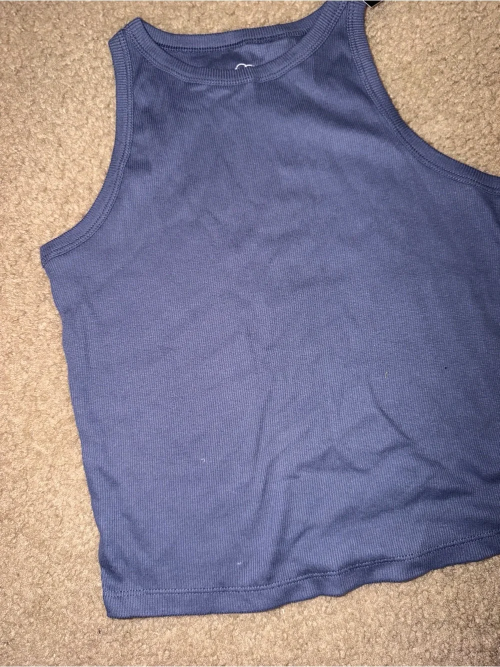 NWT art class Girls' Ribbed Tank Top - Slate Blue